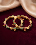Scalloped meenakari bangles