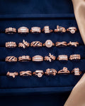 Rose gold American diamond rings